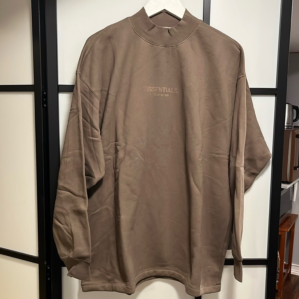 Essentials Brown Long Sleeve Relaxed Sweatshirt SSENSE Men's Size Medium